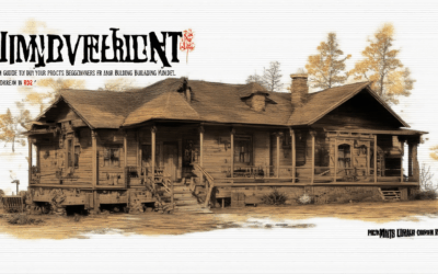 Igniting Your Home Improvement Journey: A Guide to DIY Projects for Beginners and Building Your Dream Home in RDR2