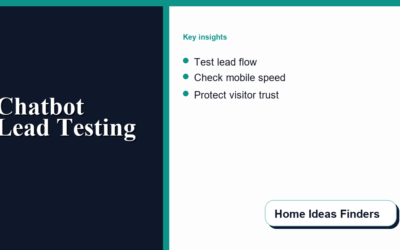 How Home Improvement Websites Can Test a Free Chatbot Before It Handles Leads