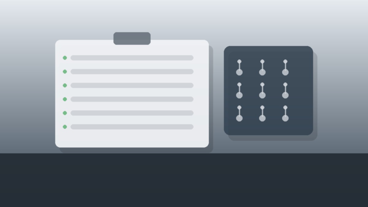 A close-up of a fleet key organizer and vehicle logs in an organized home service office setting.